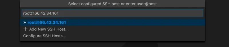 ユーザー名とホスト名の指定